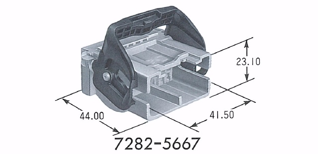 Hybrid Connector 1.0III+2.3II Housing 32P Male